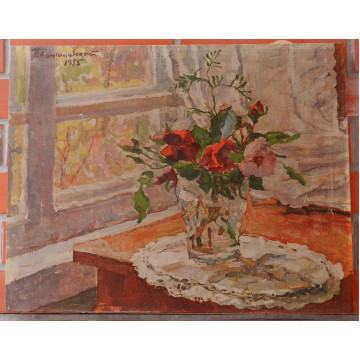 Konchalovsky Piotr P.(1876-1956)-Ruže vo váze