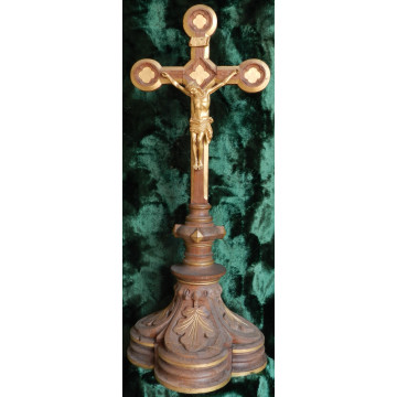 Ukrizovaný Ježíš Kristus- drevený k.19.stor.