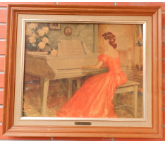 M.Ditleff-Žena hrajúca na klavíri