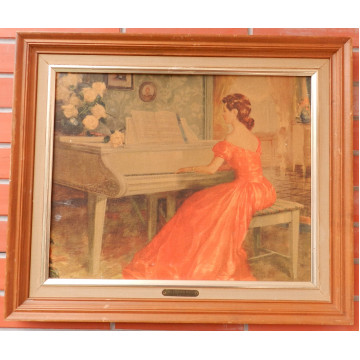 M.Ditleff-Žena hrajúca na klavíri