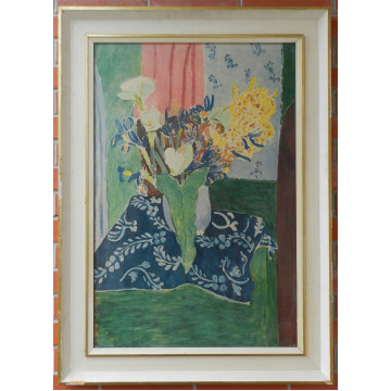Mattise H.(1869-1954)-Modrá váza s kvetami