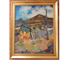 Nagy Oszkar(1883-1965)-Ulica v Baya Mare