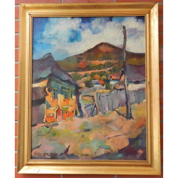 Nagy Oszkar(1883-1965)-Ulica v Baya Mare