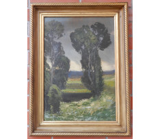 Oliva Viktor(1861-1928)-Stromy v krajine