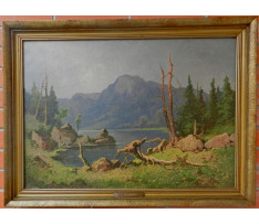 Petriedes C(1864-1943)-Pohľad na Alpy