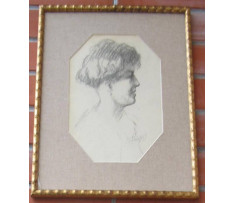 Dominik Skutecký (1849-1921)-Portrét ženy