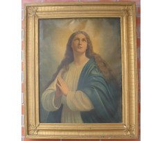 Starožiný drevený rám zlatený 73,5x56,2 cm