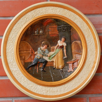 Tanier závesný Čechy 2.pol.19. stor. terakota