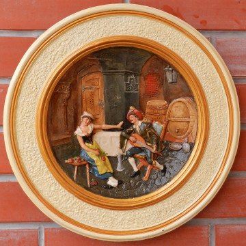 Tanier závesný Čechy 2.pol.19. stor. terakota