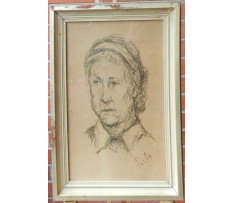 Tichý Kálmán(1888-1968)-Portét ženy