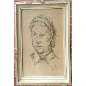 Tichý Kálmán(1888-1968)-Portét ženy