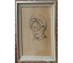 Kálmán Tichý(1888-1968)-Portét stareny