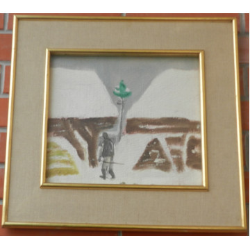 Zmeták Ernest (1919-2004)-Zima v Lendaku