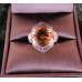 Dámsky prsteň Citrín 7,40 ct a diamanty 1,32 ct 