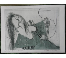 Emil Sedlák (1938-)-Black Orchidea