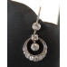 Set šperkov  Au a Ag Príves a náušnice  2,41 ct Art Deco  RU