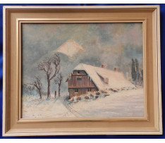 Lad.Čemický(1909-2000)-Chatka v zime